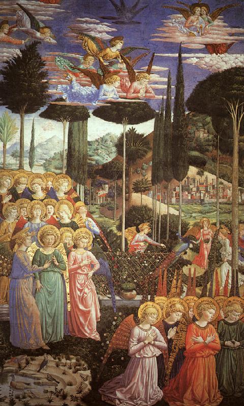 Benozzo Gozzoli Angels Worshipping   22 oil painting picture